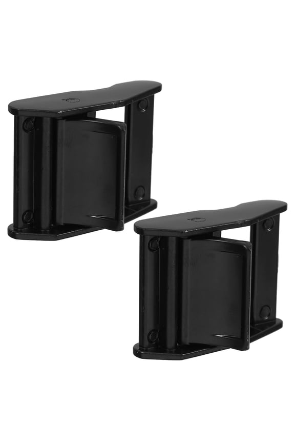 2Pcs Black Zinc Alloy Metal Cam Buckle Heavy Duty Buckle for Tie Down and Cargo Tightening Straps