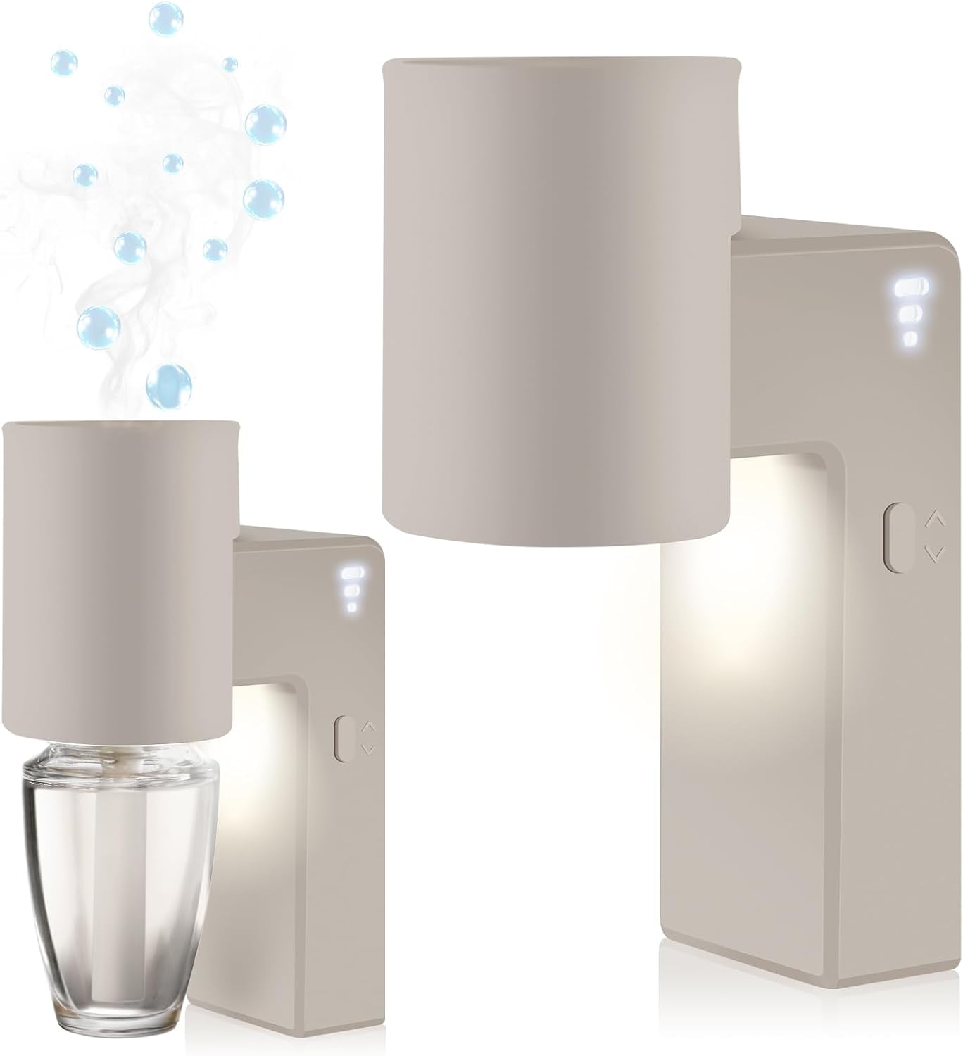 2 Pcs Wall Fragrance Plug in with Night Light Compatible with Bath and ...