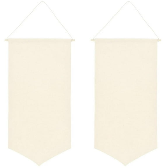 2 Pcs Wall Hanging Brooch Jewelry Storage Case Canvas Display Stand Enamel Pin Display Banner Holder Earrings Necklace Glitter Pin Collection Organizer, Beige