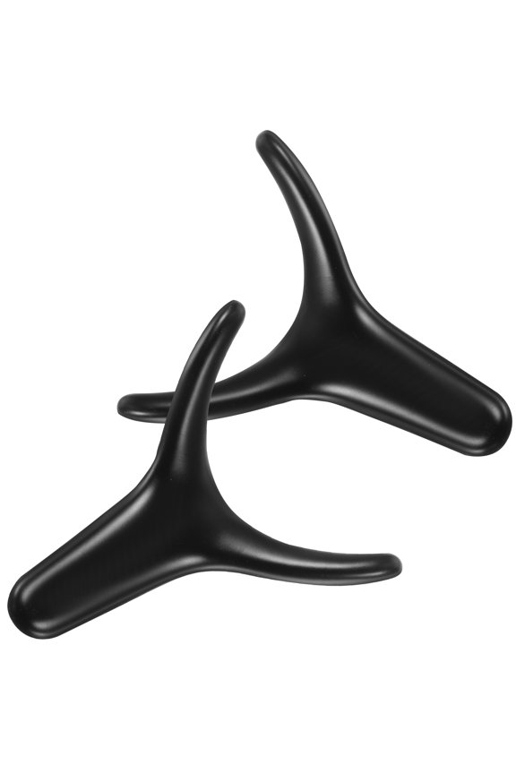 2 Pcs Wall Hook Decorative Hooks Cow Horn Retro Key Chain Hardware Accessories Hanging for Clothes Earphone