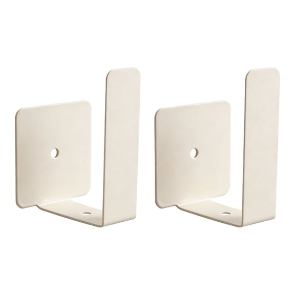 2 Pcs Wall Mount Holder Clips, U-Shaped Metal Self-Adhesive Socket Fixing Brackets, Punch-Free Multi-Purpose Storage Organizer Mount Clamps, Wall Hanging Holders, Wall Mount Rack Fixing Clips