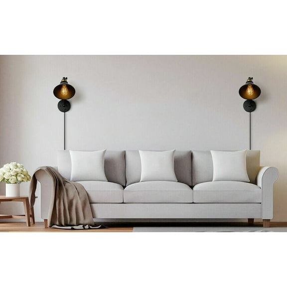 2 Pcs Wall Sconces Brass Carved Lamp Wall Lamp Adjustable Wall Fixture Indoor