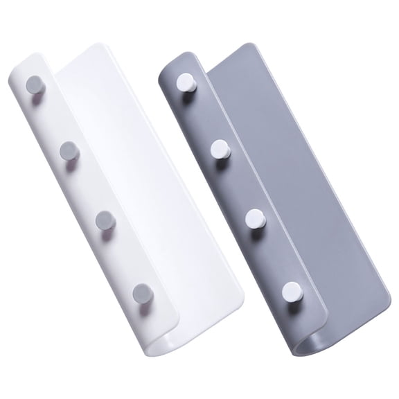 2 Pcs Wall Shelf Hook Hat Hanger Coat Utensil Holder Living -Hooks Kitchen Gear