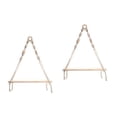 thumbnail image 1 of 2 Pcs Bohemian Decor Shelving Tassel Rack Macrame Wall Shelf Design, 1 of 8