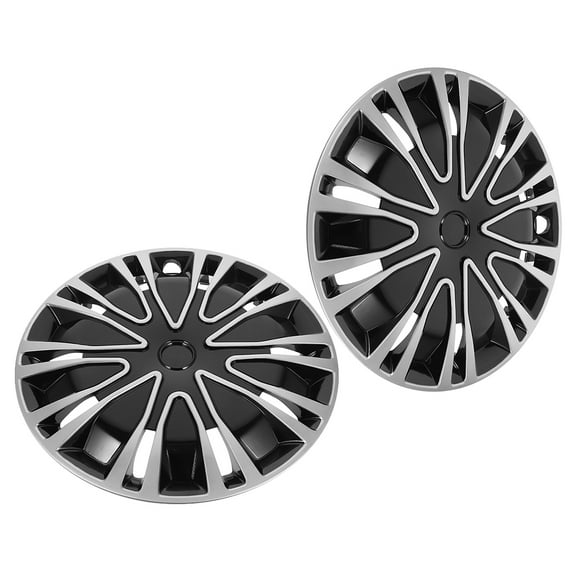 FRCOLOR Universal Car Wheel Hub Caps Decorative Hub Covers for Car Made of Durable PP Material Black 13