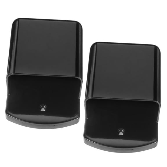 NIAIZEK Wall Mounted Remote Control Holder 2 Pack Black ABS Plastic Organizer Storage Box 3.9x2.6x1.6 Inches
