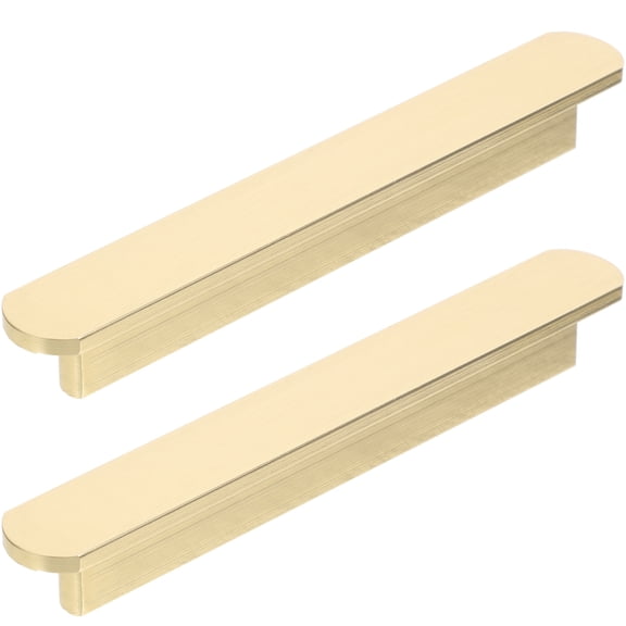 2 Pcs Wardrobe Door Handle Pulls Kitchen Drawer Closet Dresser for Cupboard Cabinet Gold