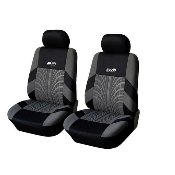 2 Pcs Washable Classic Embroidery Front Seat Covers Set Car Interior Accessories