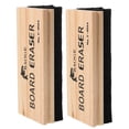 thumbnail image 1 of 2pcs Dustless Chalkboard Eraser with Wool Felt for Wood Blackboard, 1 of 8