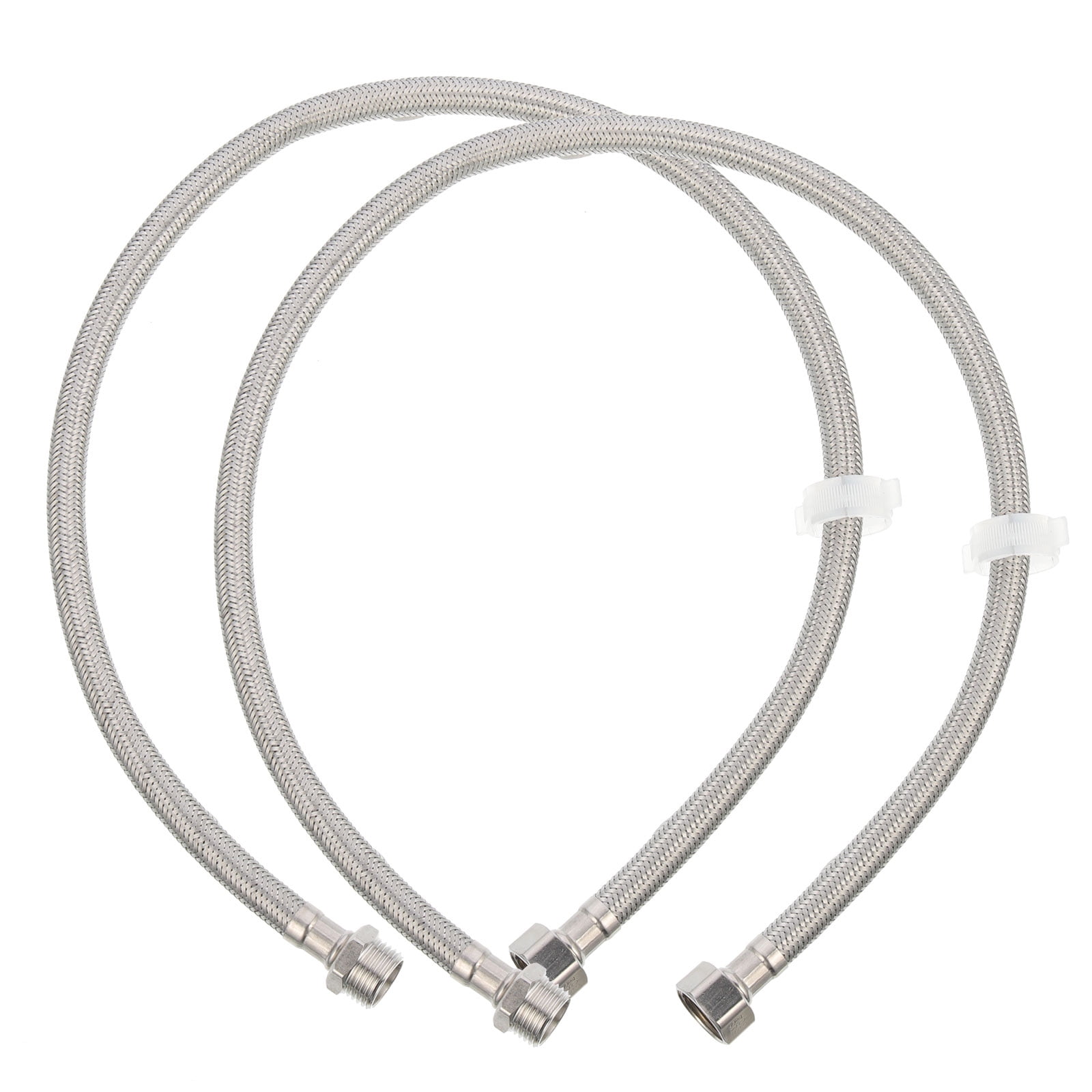 2 Pcs Washing Machine Extension Tube Cord Hose Water Supply Line