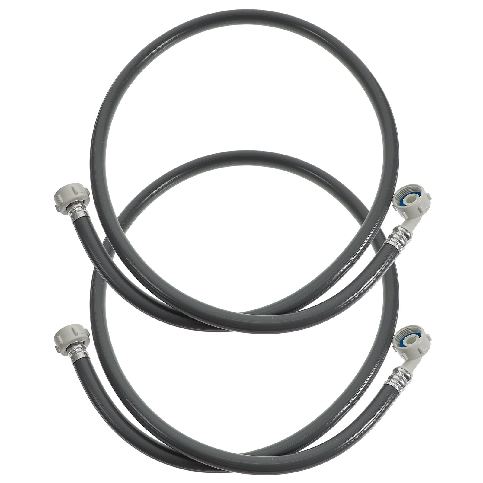 2 Pcs Washing Machine Inlet Fittings Long Hose Washer Washers Extension Hoses for
