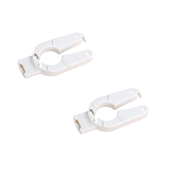 2 Pcs Water Bottle Openers 3-in-1 Multifunctional Plastic Bottle Cap Openers Ergonomic Soda Can Openers for Arthritic Hands, Weak Hands, Seniors, Elderly, 4.05x1.96 Inch, White
