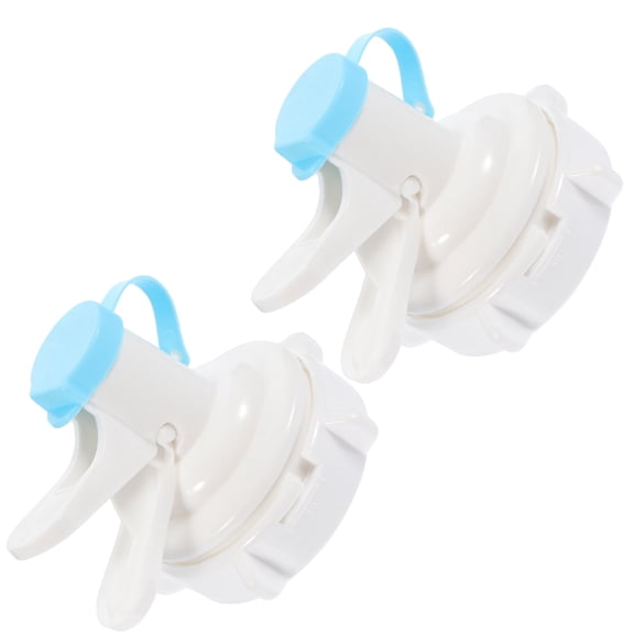 2 Pcs Water Bucket Pump Outlet Hose Dispenser Drain White