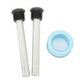 2 Pcs Water Heater Anode Rods 1/2in NPT Thread Magnesium Replacement ...