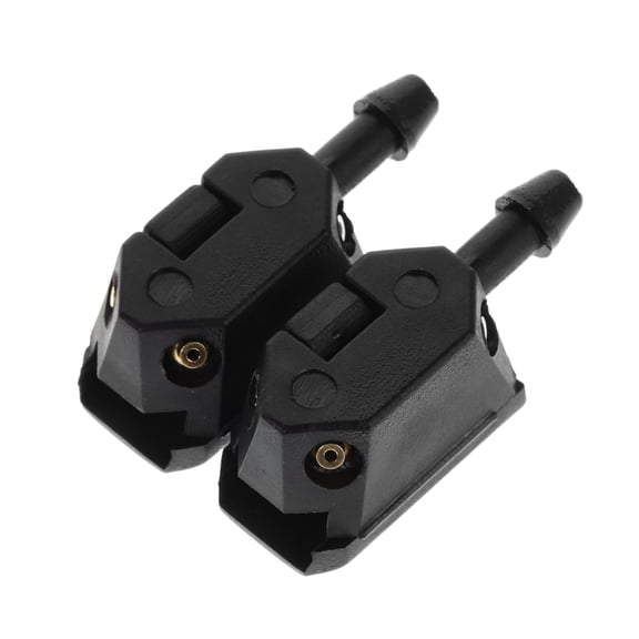 2 Pcs Water Nozzle Car Wash Nozzletips Windshield Wiper Nozzles Black