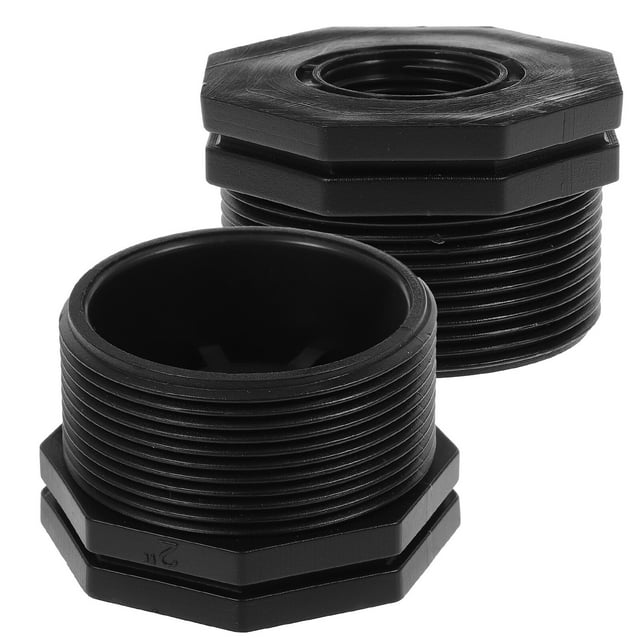 2 Pcs Water Tank Connector for Tanks Adapter Bulkhead Fitting 3/4 Inch