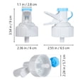 thumbnail image 1 of 2 Pcs Water Dispenser Valves with Dust-Proof Cover, Plastic Reusable Cap for 5 Gallon Non-Threaded Crown Top Water Bottles, 1 of 6