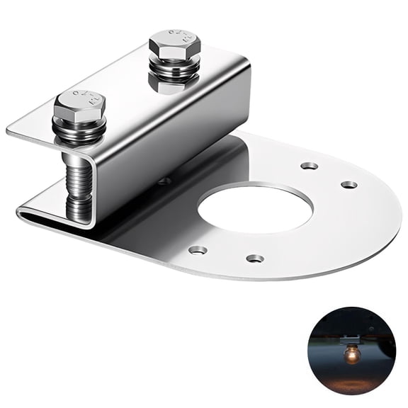 2 Pcs Watermelon Light Bracket, 304 Stainless Steel Under Glow Frame Brackets with Clamp-On Mount, No Drilling Required Light Casing for Semi-Trucks Pickups, Starry Star Effect Frame Lighting