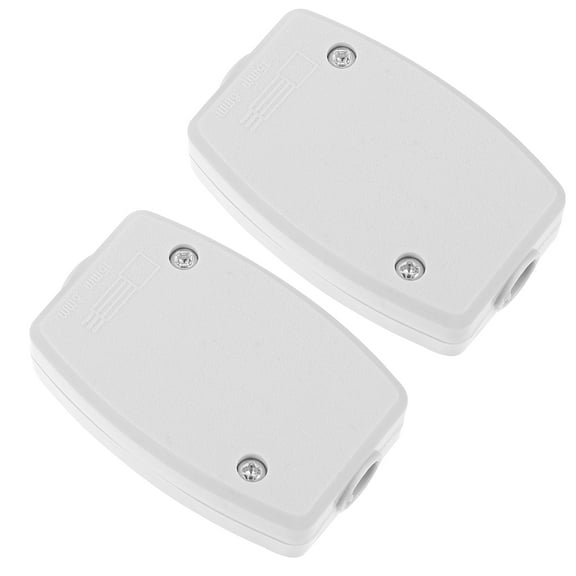 2Pcs Rectangular Waterproof Junction Box for Outdoor Electrical Installations with Copper and Iron Material