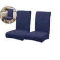 thumbnail image 1 of 2 Pcs Waterproof Chair Covers for Dining Room, Stretch Jacquard Dining Chair Slipcovers Removable Washable Chair Protector for Kitchen, Hotel, Restaurant, 1 of 6