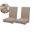 thumbnail image 1 of 2 Pcs Waterproof Chair Covers for Dining Room, Stretch Jacquard Dining Chair Slipcovers Removable Washable Chair Protector for Kitchen, Hotel, Restaurant, 1 of 6