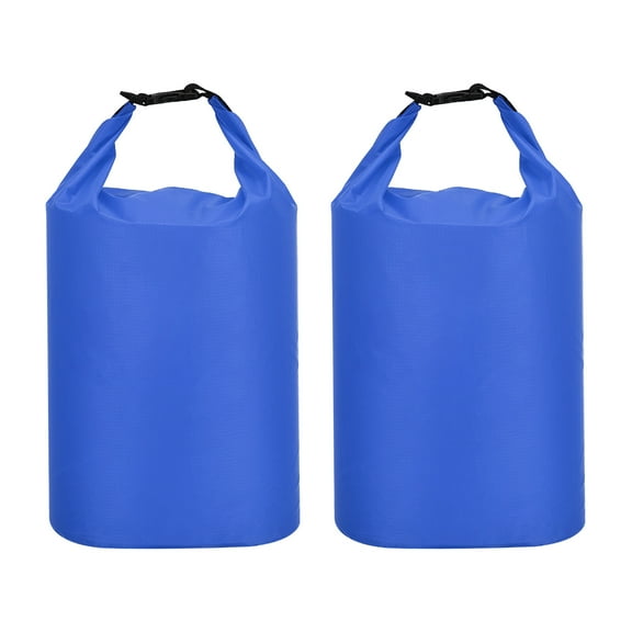 2 Pcs Waterproof Dry Bag Dry Sack Lightweight Portable Travel Dark Blue