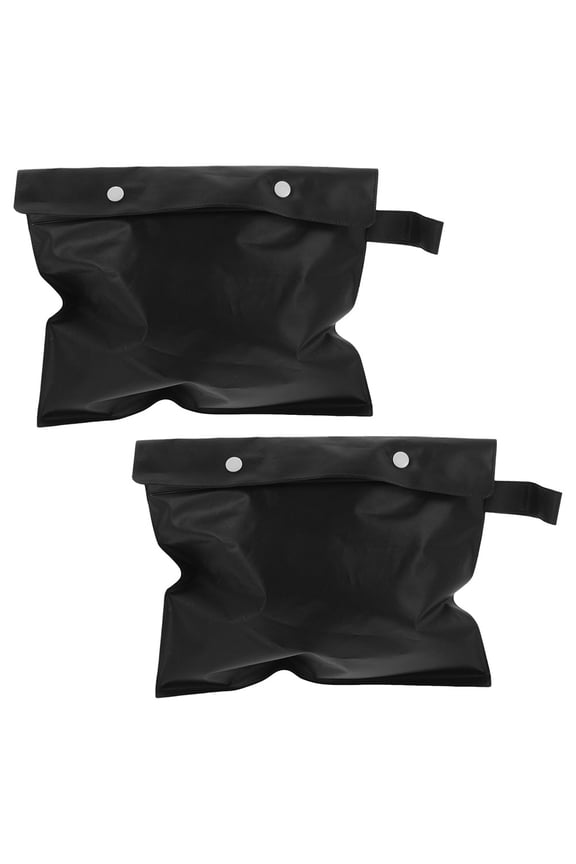 2-Pack Portable Raincoat Storage Bags with Strap, Lightweight EVA Travel Pouches for Outdoor Use