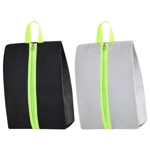 2 Pcs Waterproof Travel Shoe Bag, Sports & Golf Shoe Bags with Smell-Proof Function, Large Capacity, Foldable Design, Long-lasting Oxford Fabric, Includes Handle for Easy Carrying