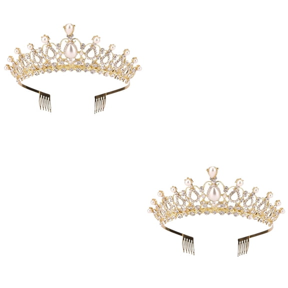 2 Pcs Wedding Hair Accessories for Women Rhinestone