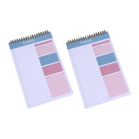 2 Pcs Weekly Planner Stationery Notebook Planning Pad Management Notebook Daily Planner for Students