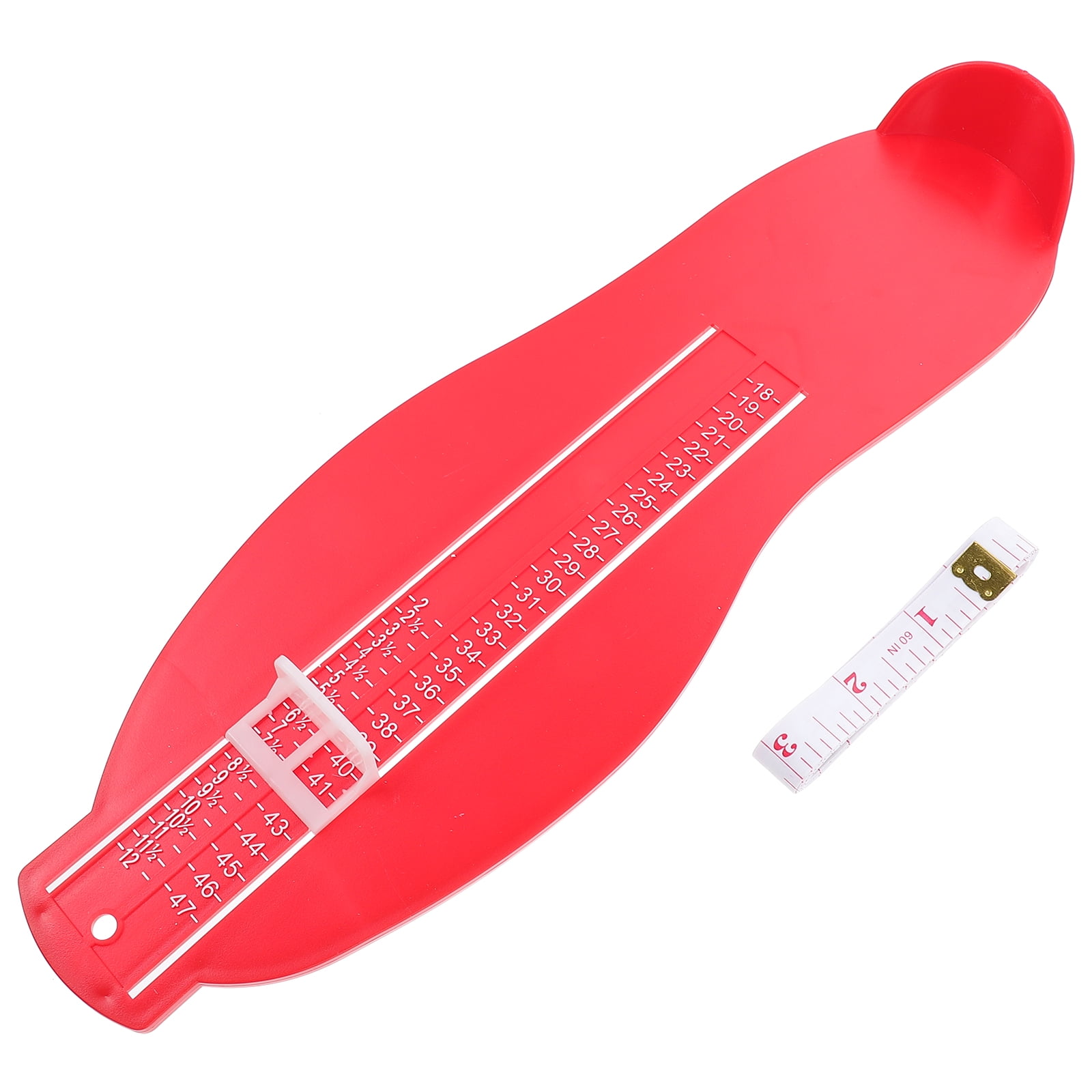 2 Pcs Weight Machine Foot Measuring Device Shoe Size Measurement Tool ...