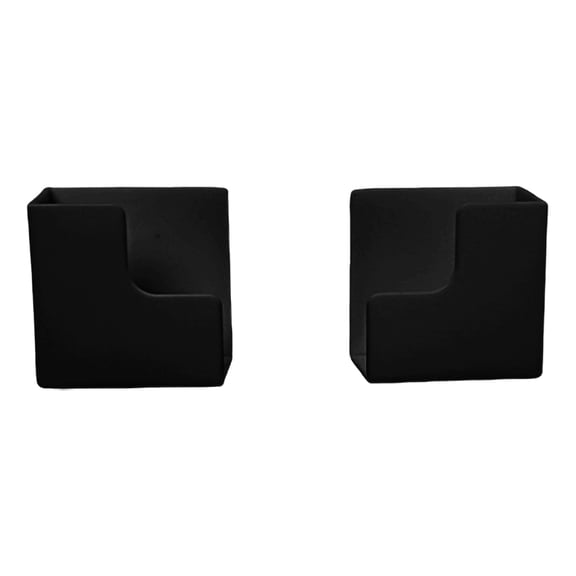 2 Pcs Weight Scale Holder,Wall Mounted Bathroom Scale Holder,Adjustable Adhesive Storage Bracket,Small Scales Stand Organizer,Plastic Heavy-Duty Scale Holder for Kitchen,Laundry Room,(Black)