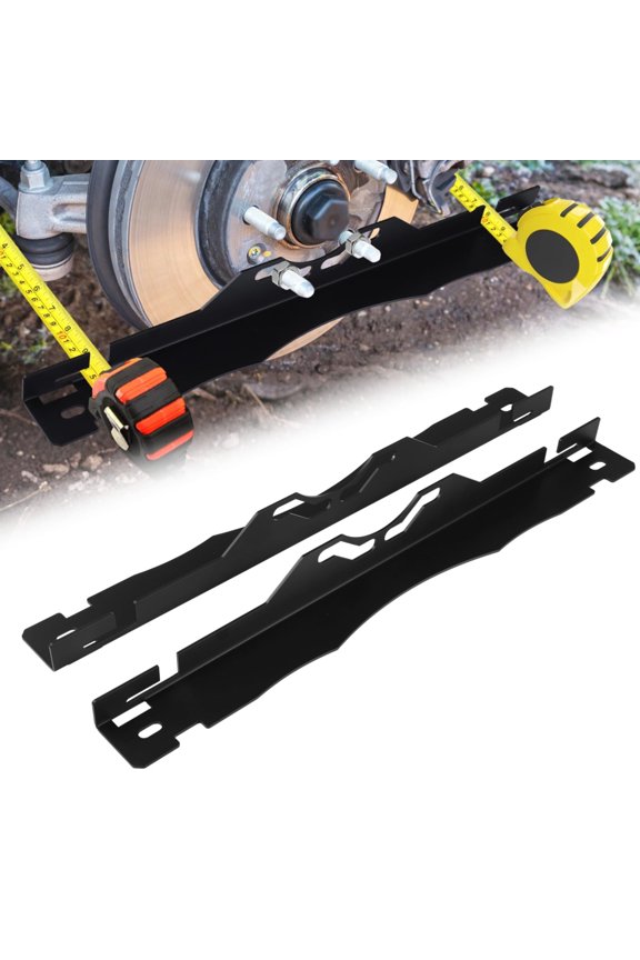 2 Pcs Wheel Alignment Tools, Precise Camber Toe Alignment Boards, Stainless Steel Automotive Camber Alignment Plates, Align Measuring Tools with Hanging Holes, Fit Most Vehicles