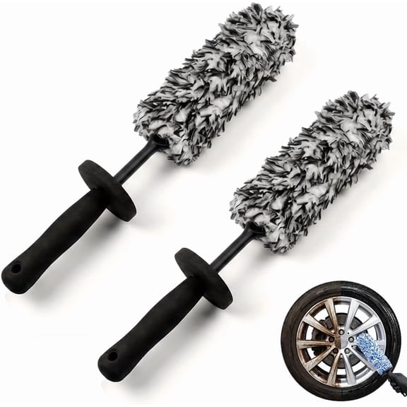 47.5'' Car Wash Brush with Long Handle, 2 in 1 Chenille Microfiber ...