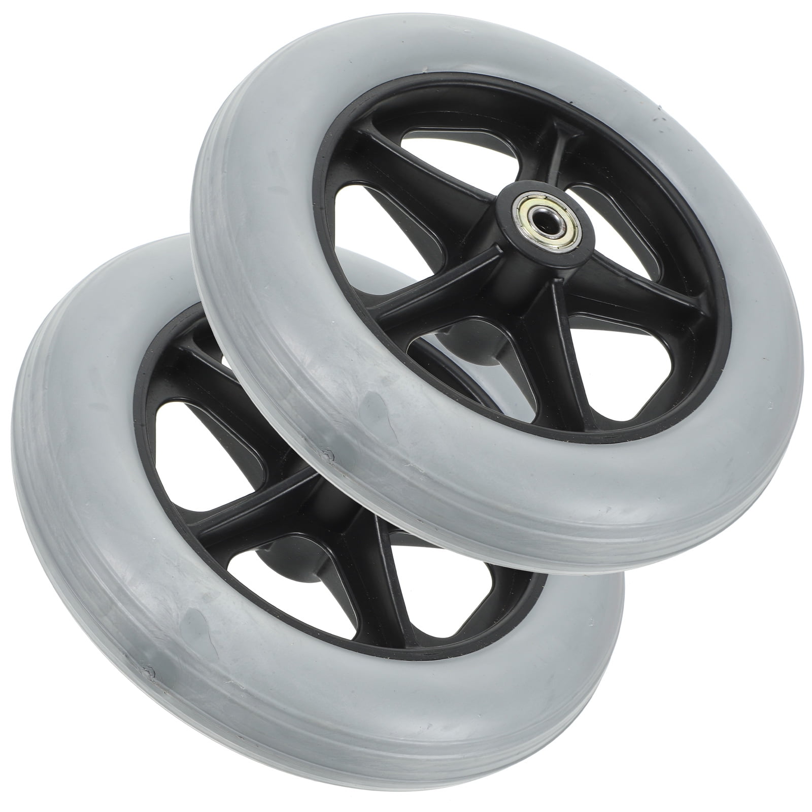 2 Pcs Wheel Chair Wheels for Wheelchair Drive Walker Replacement