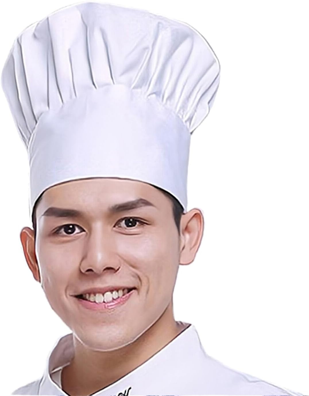 2 Pcs White Chef Hat for Men Women Adults,Elastic Band Adjustable ...