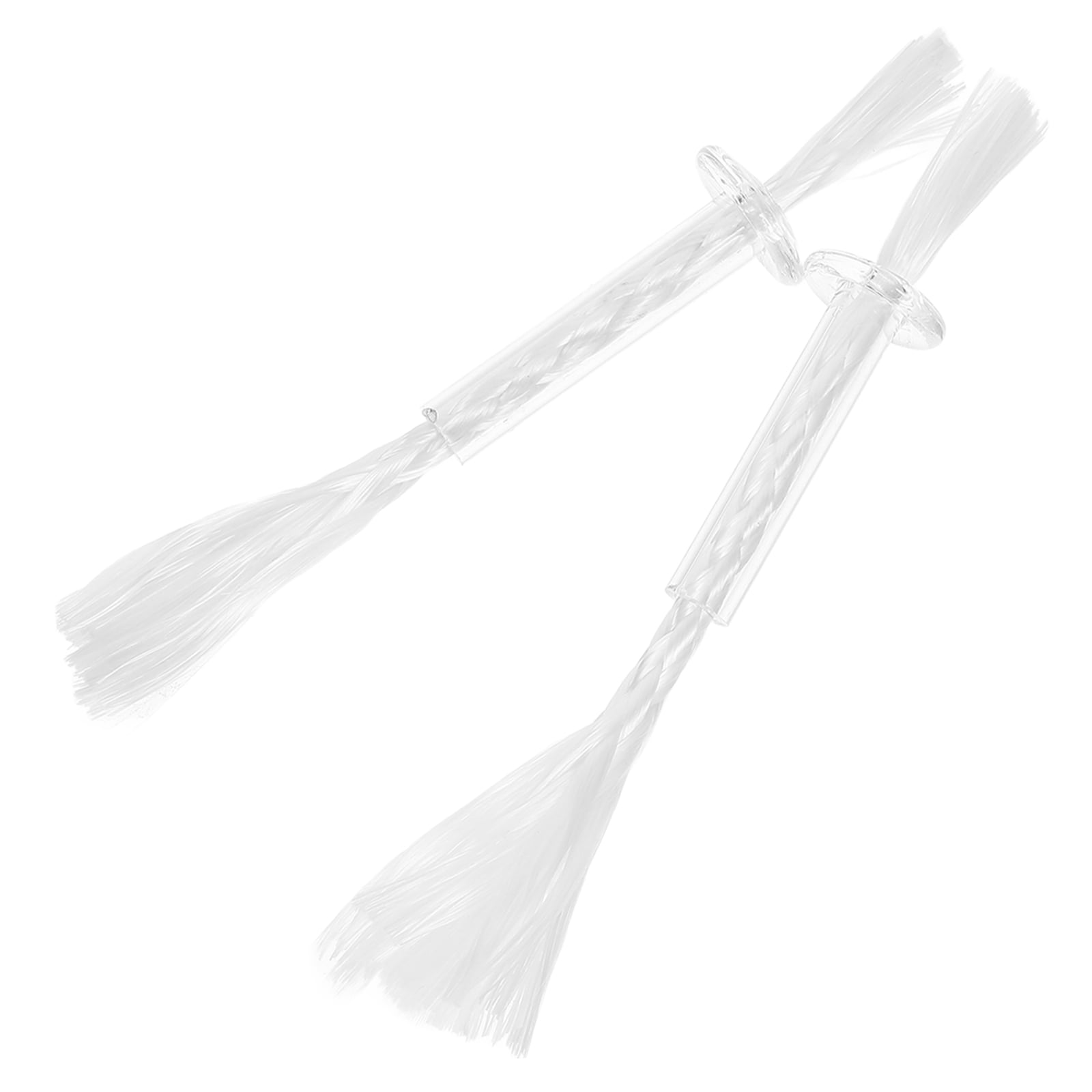 2 Pcs Wick Tube Labs Cotton Wick Butter Oil Lamp Parts Oil Lamp Wicks Cotton Glass 8.90X1.60X1.60CM