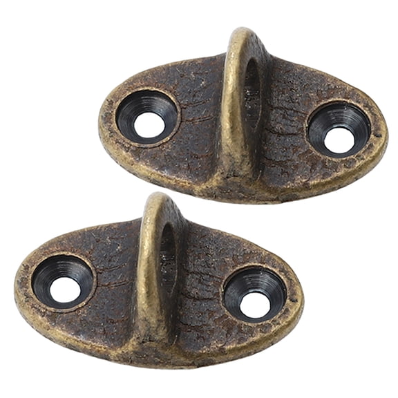 CIMAXIC Vintage Brass Windproof Hook Base for Indoor Window Clasp Multi 2Pcs