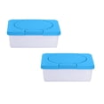 thumbnail image 1 of 2 Pcs Wipe Box, Compact Wipes Container, Moisturizing Wipes Container Organizer for Home Office Car 7.7x3x4.7", 1 of 4
