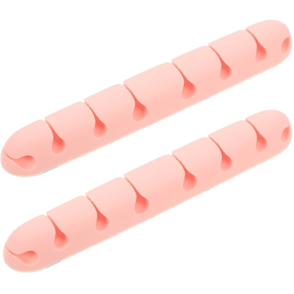 2 Pcs Wire Ties Headphone Stand Desktop Cable Organizer Holder Office