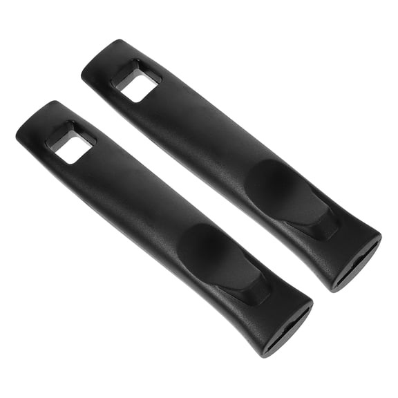 FUEENIRVA 2-Pack Universal Black Bakelite Pan Handle Replacement Set with Ergonomic Grip for Kitchen Cookware Accessories