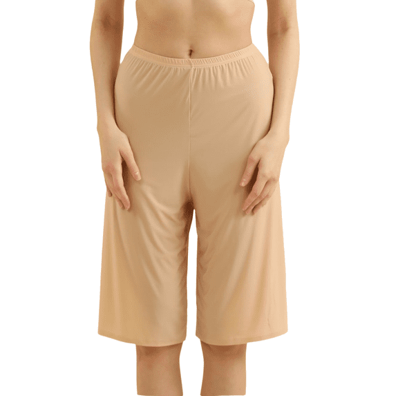 2 Pcs Women Culotte Half Slips Seamless Bloomer Pettipants Wide Leg Pants Liner Slip Shorts