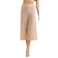 thumbnail image 1 of 2 Pcs Women Seamless Culotte Half Slips Bloomer Pettipants Wide Leg Pants Liner Slip Shorts, 1 of 6