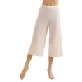 thumbnail image 1 of 2 Pcs Women Seamless Culotte Half Slips Bloomer Pettipants Wide Leg Pants Liner Slip Shorts, 1 of 7