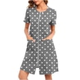 thumbnail image 1 of 2 Pcs Women's Fun Patterns Pajama Sets Athletic Stretch Short Sleeved Blouse Tops Pullover Sweater Blouses High Wight Drawstring Adjustable Shorts Trendy Loungewear, 1 of 6