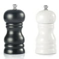 thumbnail image 1 of 2 Pcs Wood Salt and Pepper Grinder Set Pepper Salt Mill Shaker, Solid Wood with Adjustable Coarseness, Black & White, 1 of 6