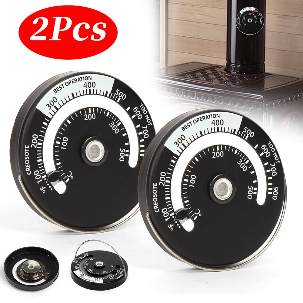 2 Pcs Wood Stove Thermometer Oven Stove Temperature Stove Top Thermometer for Wood