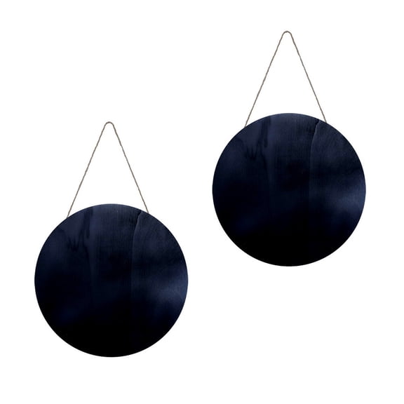 2 Pcs Wooden Coathangers Clothes Rack House Number Blank Circle Cutouts Sign Front Door Signs Circles