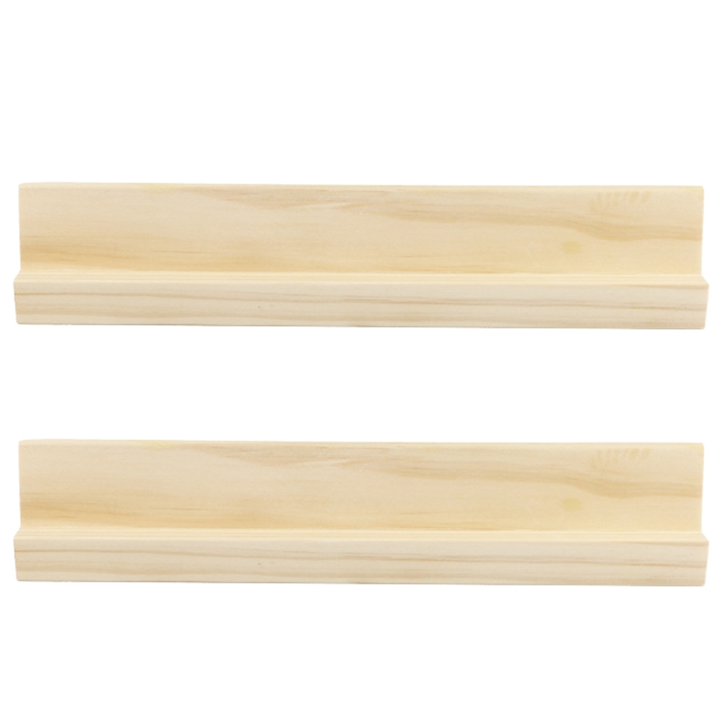 2 Pcs Wooden Dominoes Holders DIY Dominoes Trays Racks Holders for