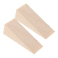 thumbnail image 1 of 2 Pcs Wooden Door Stop Door Knob Door Wedge Doorstops Mute Door Stoppers Floor Door Stopper Office Travel, 1 of 6